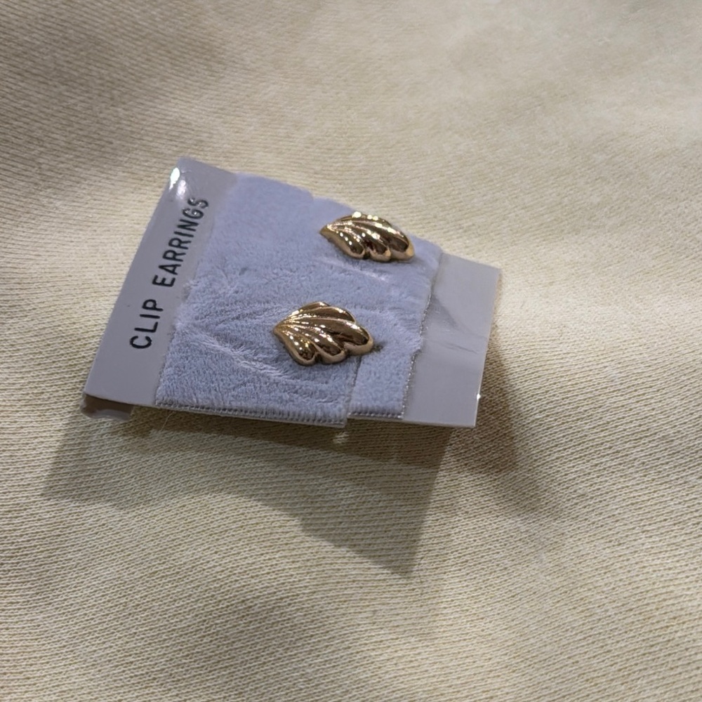Gold-Tone Clip-In Earrings - Picture 2 of 3